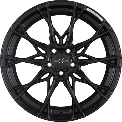 Axxion X1 schwarz glänzend lackiert Alufelge 8.5x19 Zoll ET35 LK 5x112 ML72.6