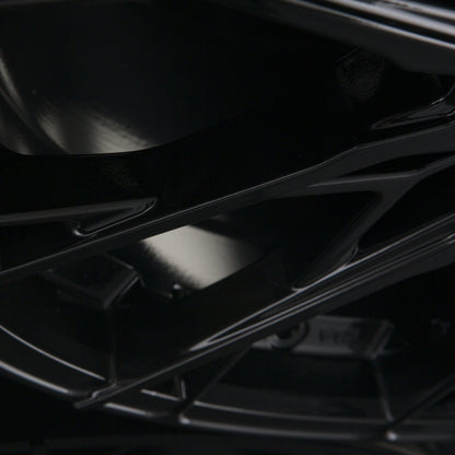 Axxion X1 schwarz glänzend lackiert Alufelge 8.5x19 Zoll ET35 LK 5x112 ML72.6 – Bild 3