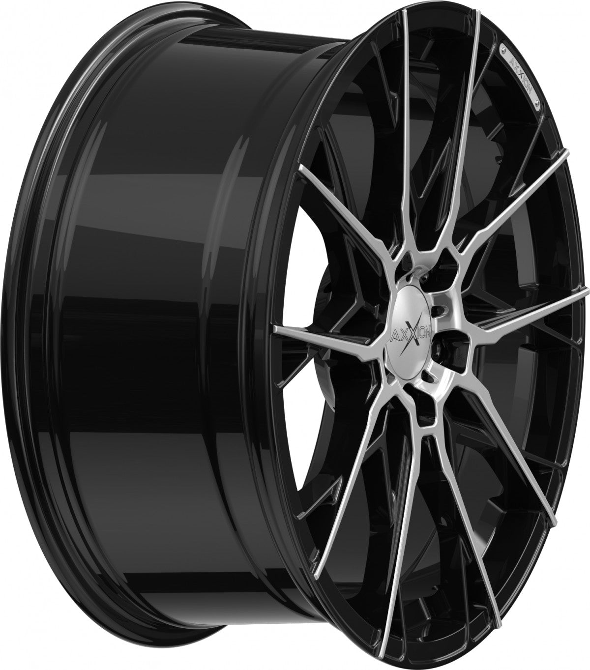 Axxion X1 schwarz hochglanzpoliert Alufelge 8.5x19 Zoll ET35 LK 5x112 ML72.6 – Bild 5