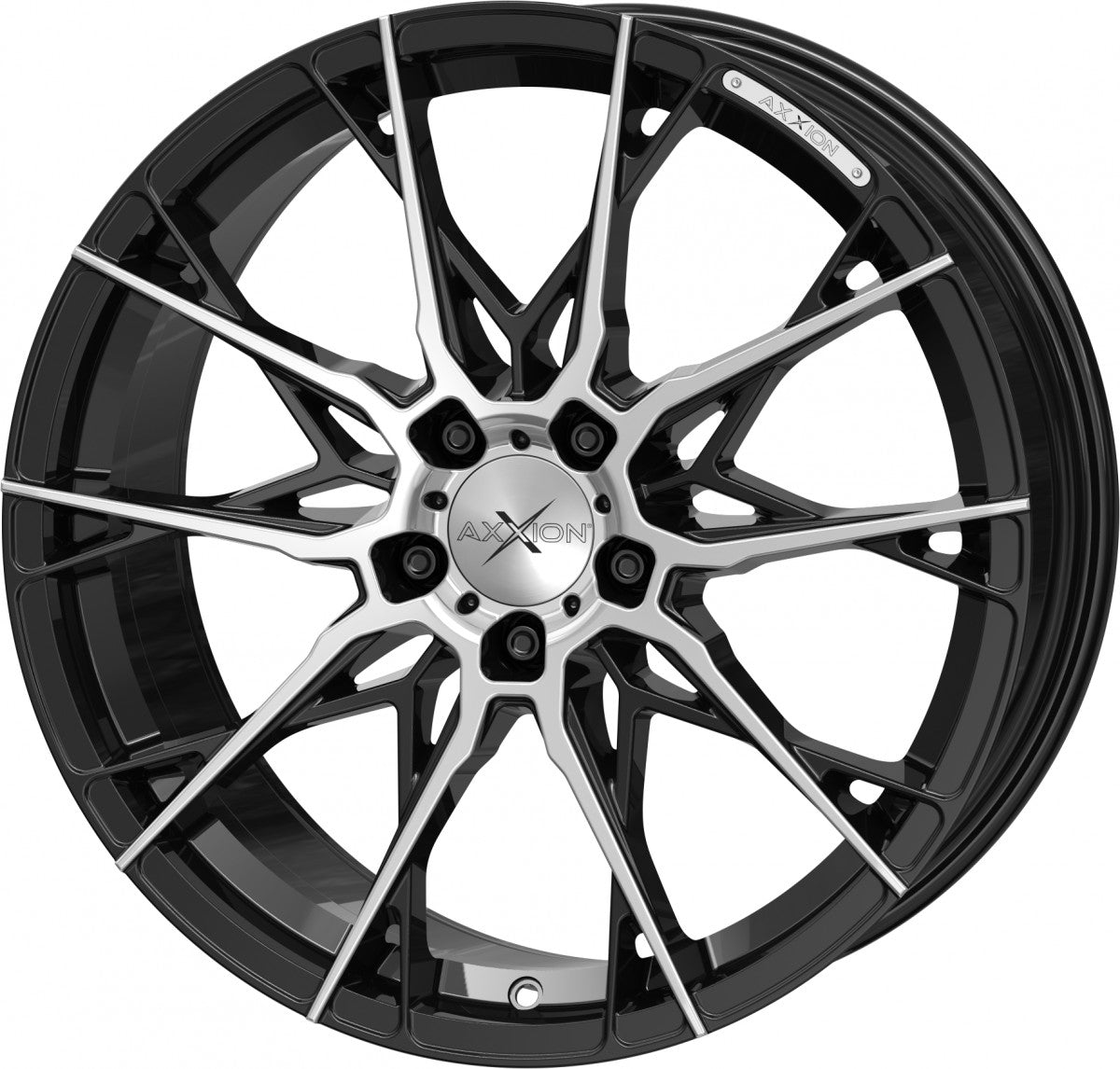 Axxion X1 schwarz hochglanzpoliert Alufelge 8.5x19 Zoll ET35 LK 5x112 ML72.6 – Bild 7
