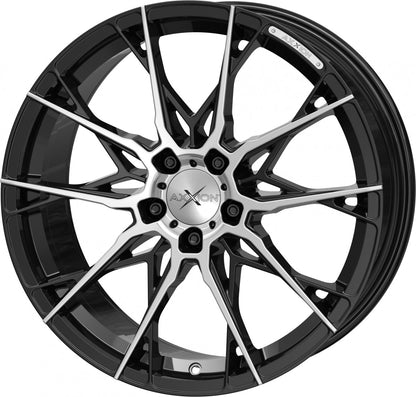 Axxion X1 schwarz hochglanzpoliert Alufelge 8.5x19 Zoll ET35 LK 5x112 ML72.6 – Bild 7