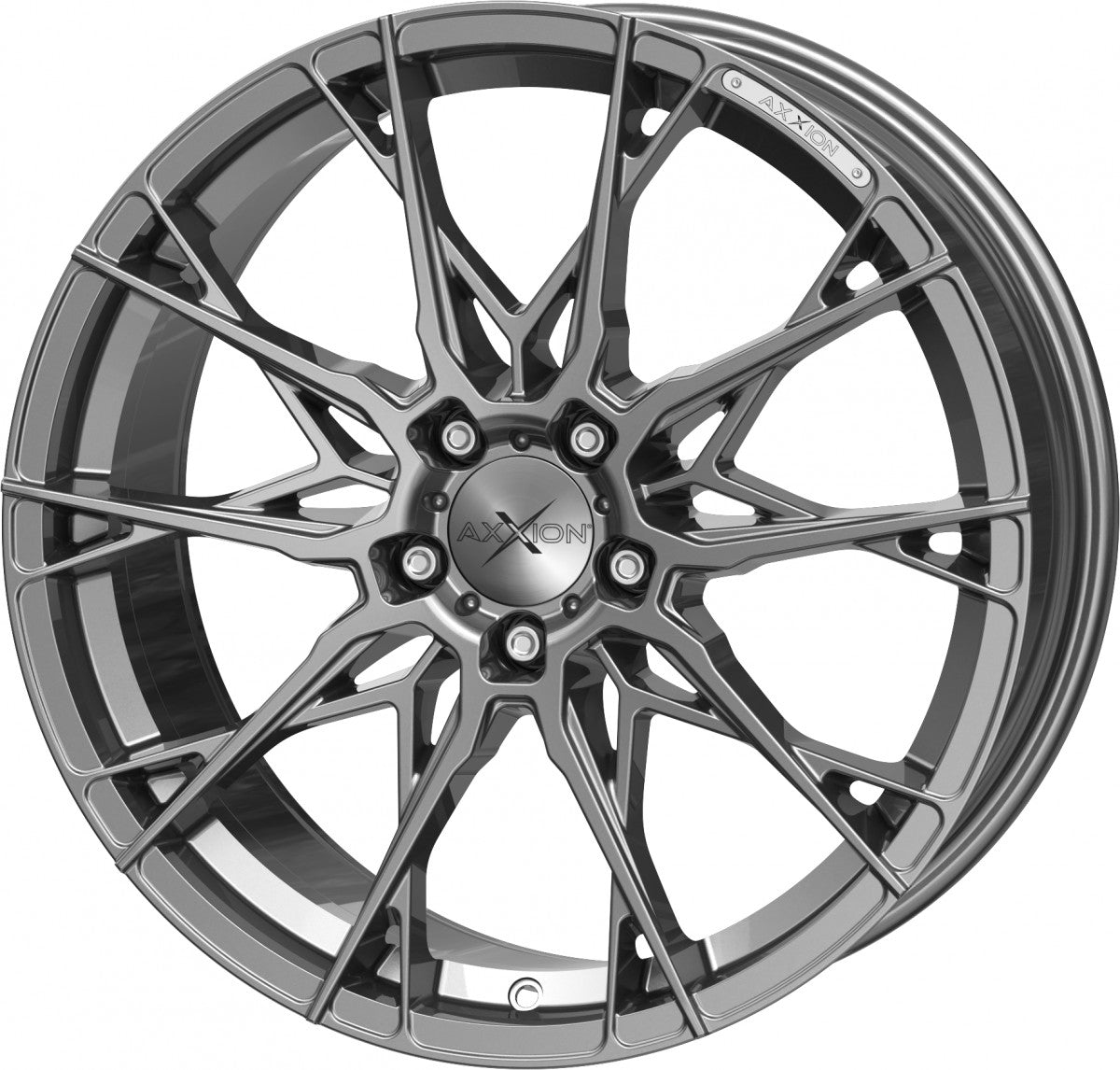 Axxion X1 daytona grau lackiert Alufelge 8.5x19 Zoll ET35 LK 5x112 ML72.6 – Bild 7
