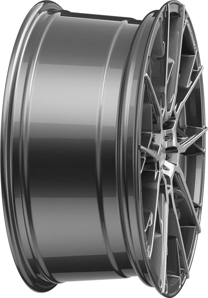 Axxion X1 daytona grau hochglanzpoliert Alufelge 8.5x19 Zoll ET45 LK 5x112 ML72.6 – Bild 6