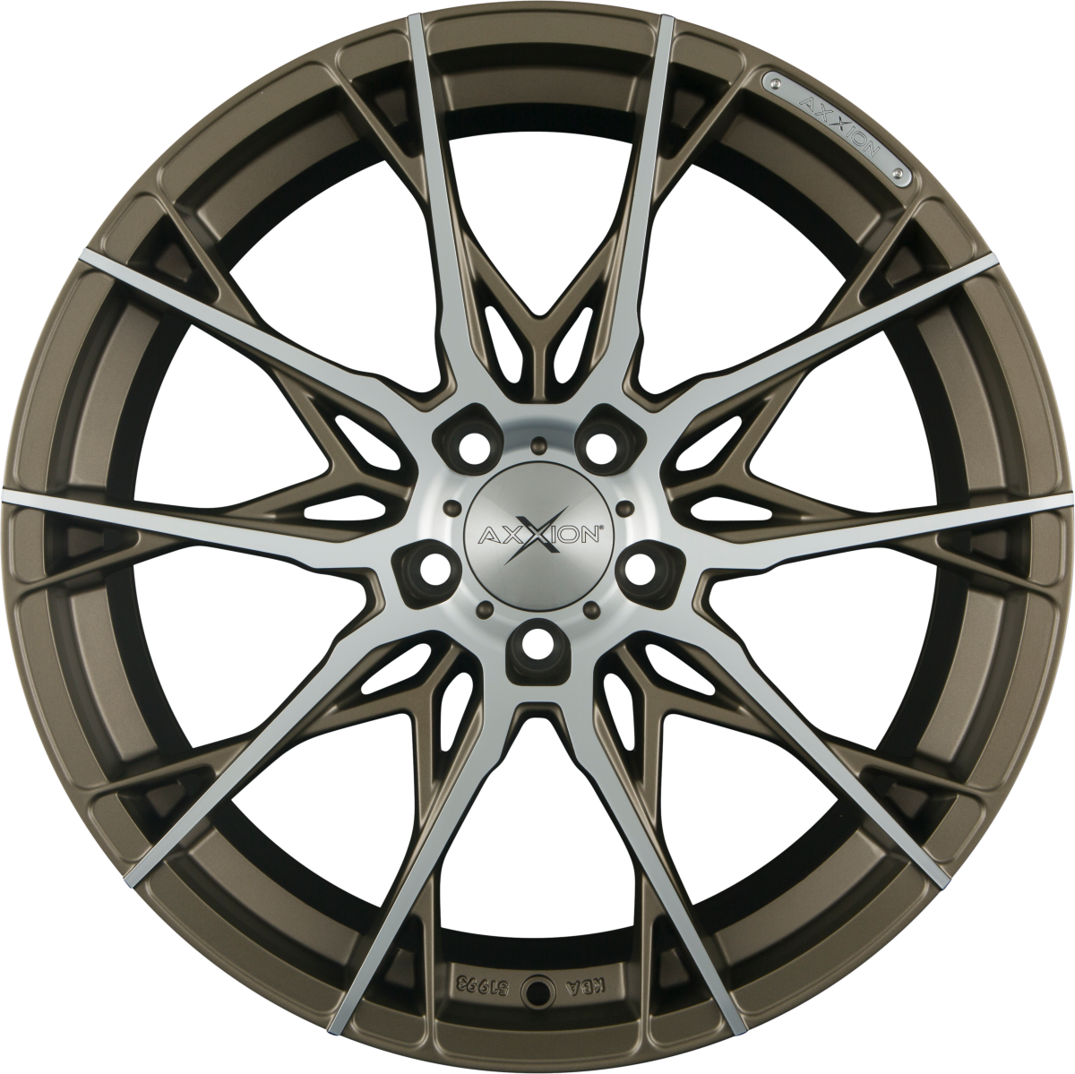 Axxion X1 Bronze Matt Poliert (BRP) Alufelge 8.5x19 Zoll ET35 LK 5x112 ML72.6