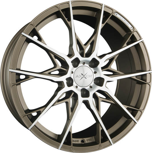 Axxion X1 Bronze Matt Poliert (BRP) Alufelge 8.5x19 Zoll ET35 LK 5x112 ML72.6 – Bild 2