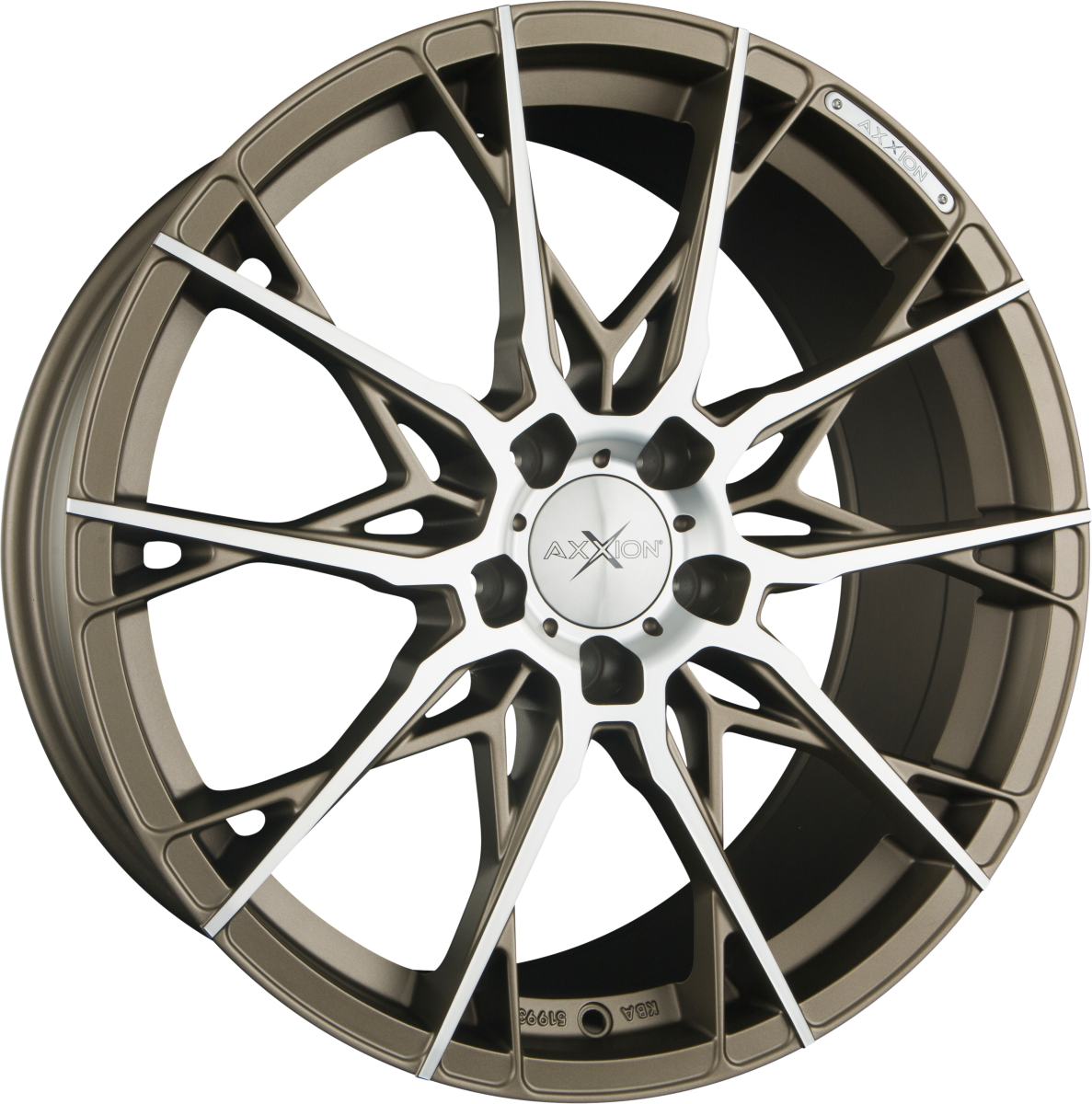 Axxion X1 Bronze Matt Poliert (BRP) Alufelge 8.5x19 Zoll ET35 LK 5x112 ML72.6 – Bild 2