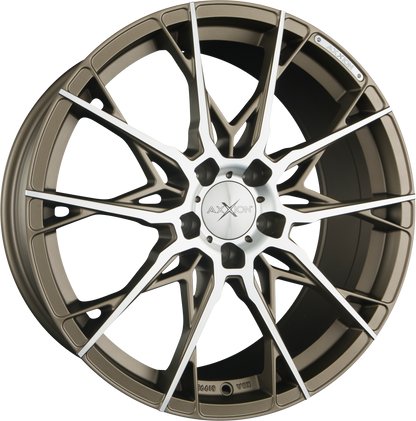 Axxion X1 Bronze Matt Poliert (BRP) Alufelge 8.5x19 Zoll ET35 LK 5x112 ML72.6 – Bild 2