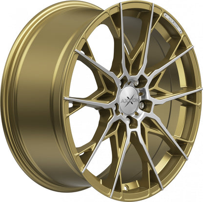 Axxion X1 gold matt poliert Alufelge 8.5x19 Zoll ET35 LK 5x112 ML72.6 – Bild 4