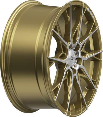 Axxion X1 gold matt poliert Alufelge 8.5x19 Zoll ET35 LK 5x112 ML72.6 – Bild 5