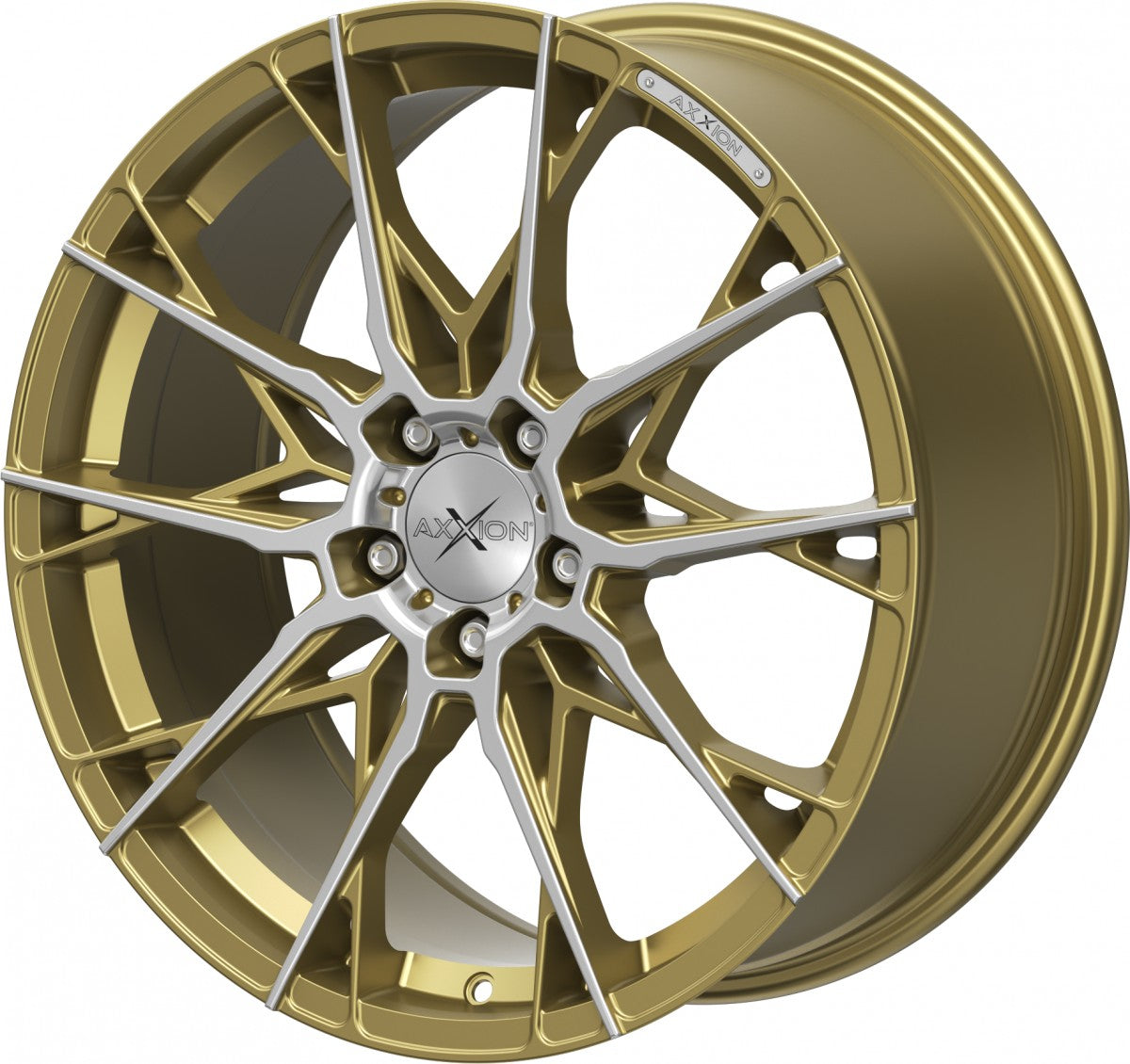 Axxion X1 gold matt poliert Alufelge 8.5x19 Zoll ET35 LK 5x112 ML72.6 – Bild 7