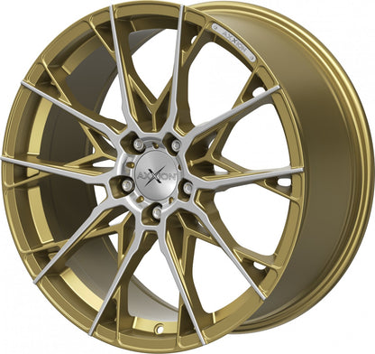 Axxion X1 gold matt poliert Alufelge 8.5x19 Zoll ET35 LK 5x112 ML72.6 – Bild 7