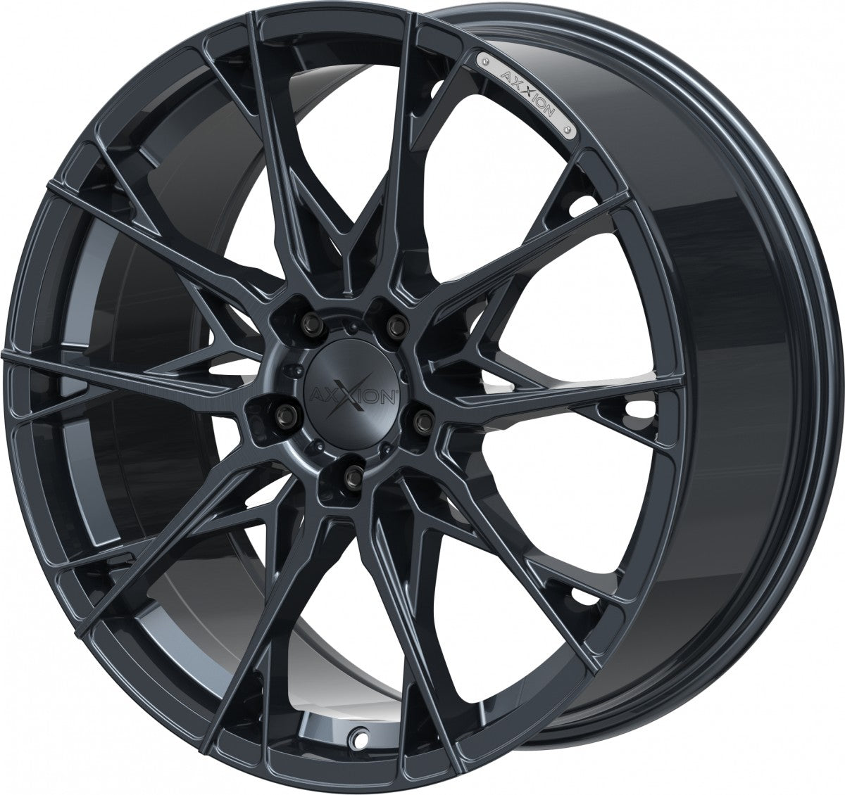 Axxion X1 smoke brushed aluminiumsilber Alufelge 8.5x19 Zoll ET35 LK 5x112 ML72.6 – Bild 8