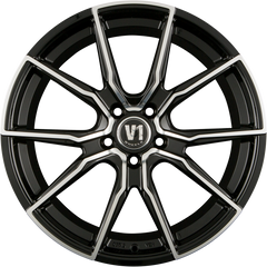 V1 Wheels V1 Schwarz Hochglanzpoliert SP+ Alufelge 8x18 Zoll ET35 LK 5x112 ML66.6