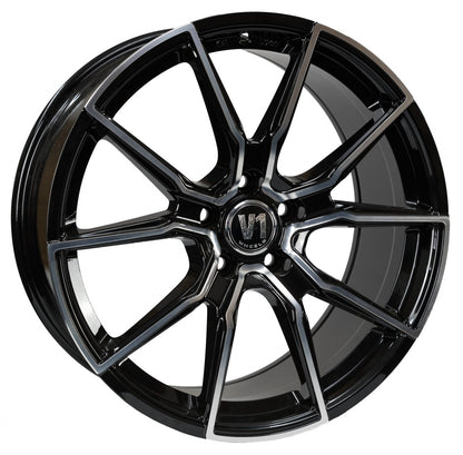 V1 Wheels V1 schwarz hochglanzpoliert Alufelge