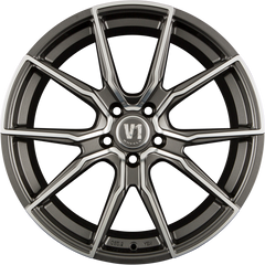 V1 Wheels V1 Daytona Grau Hochglanzpoliert DGP+ Alufelge 8x18 Zoll ET35 LK 5x112 ML66.6