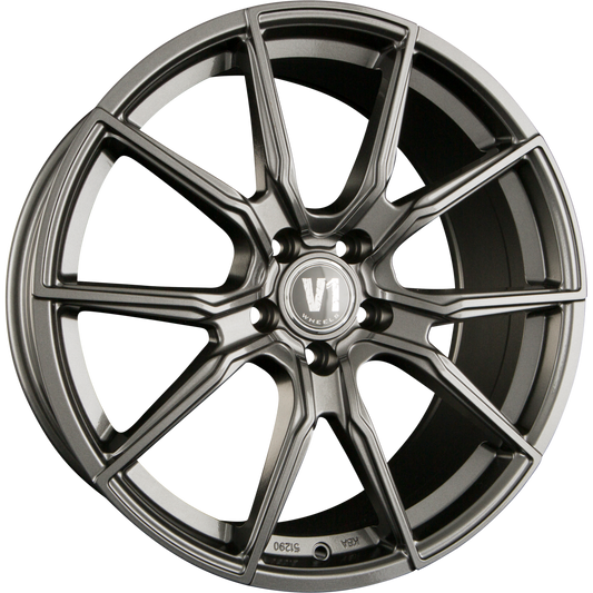 V1 Wheels V1 Daytona Grau Lackiert DG+ Alufelge 9x20 Zoll ET42 LK 5x112 ML66.6 – Bild 2