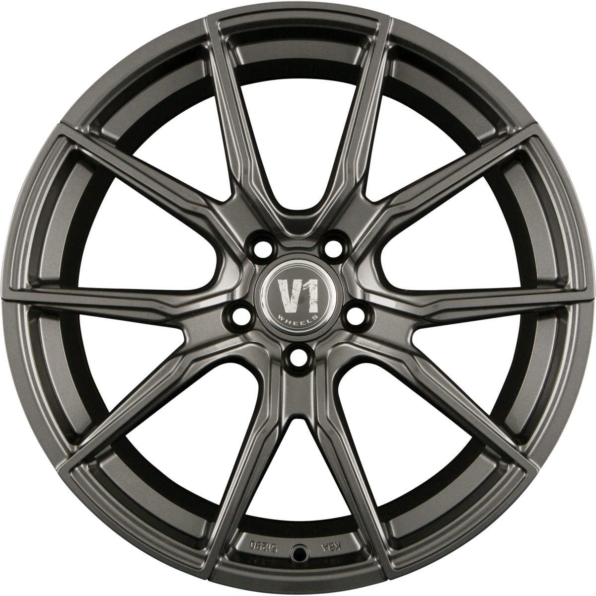 V1 Wheels V1 Daytona Grau Lackiert DG+ Alufelge 9x20 Zoll ET45 LK 5x120 ML65.1