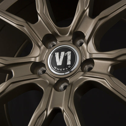 V1 Wheels V1 Bronze Matt Lackiert (BR) Alufelge 8.5x19 Zoll ET45 LK 5x112 ML66.6 – Bild 2