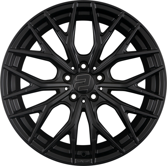 2DRV by WHEELWORLD WH37 Schwarz Matt Lackiert (SW) Alufelge 8.5x19 Zoll ET48 LK 5x112 ML66.6