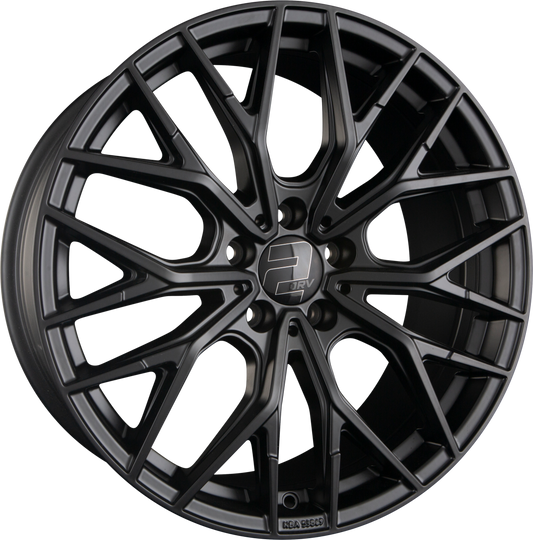 2DRV by WHEELWORLD WH37 Schwarz Matt Lackiert (SW) Alufelge 8.5x19 Zoll ET48 LK 5x112 ML66.6 – Bild 2