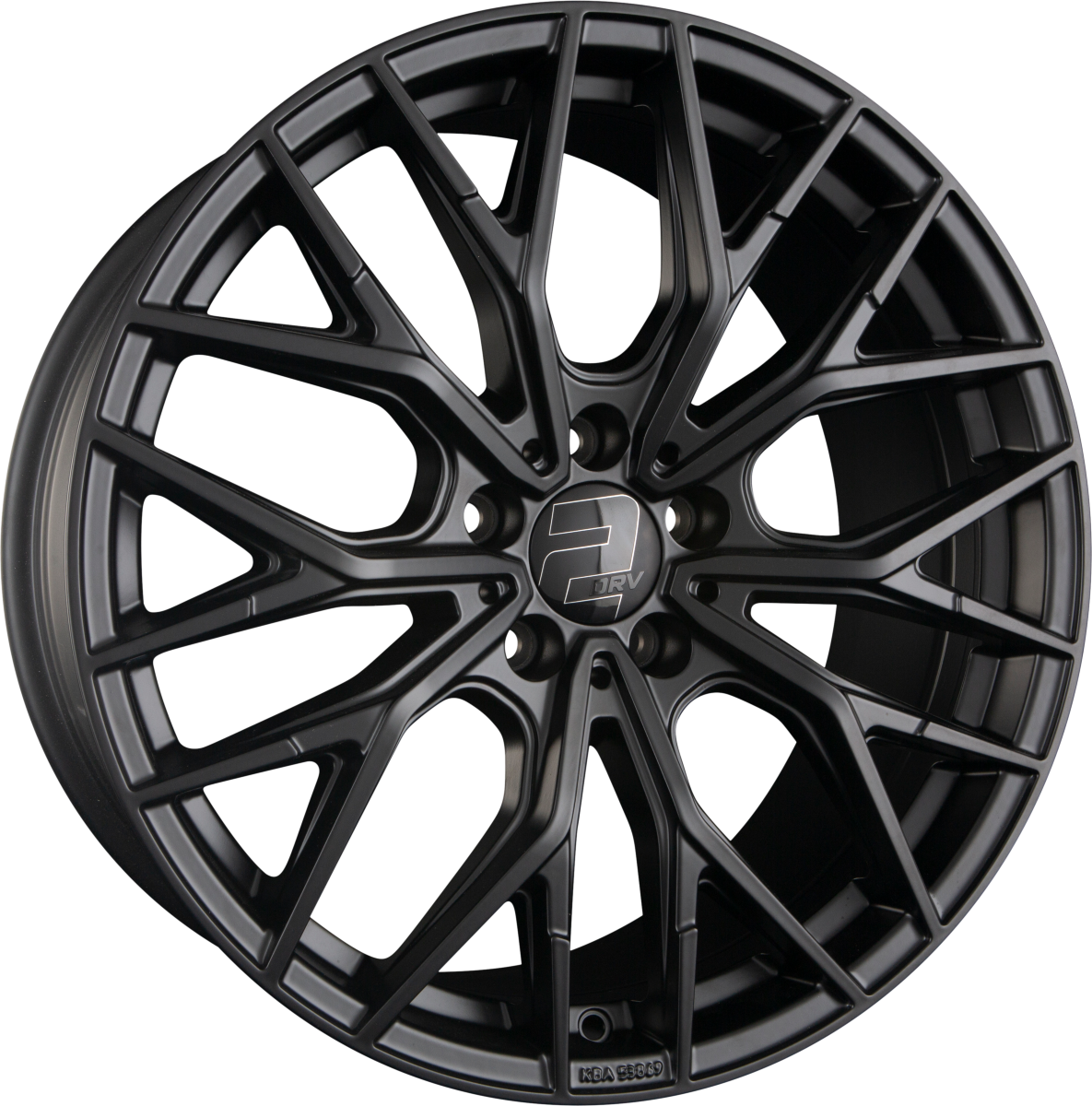 2DRV by WHEELWORLD WH37 Schwarz Matt Lackiert (SW) Alufelge 8.5x19 Zoll ET48 LK 5x112 ML66.6 – Bild 2