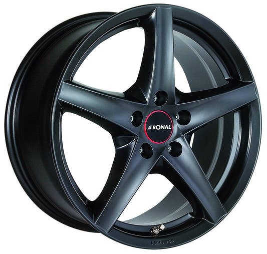 Ronal R41 mattschwarz Alufelge 8x17 Zoll ET35 LK 5x112 ML76