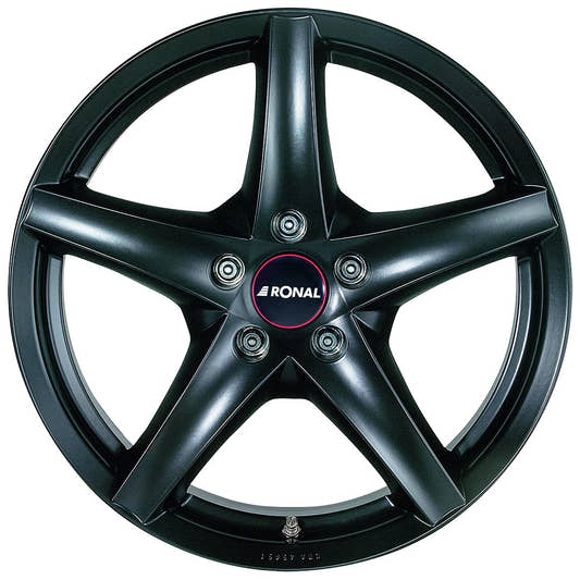 Ronal R41 mattschwarz Alufelge 8x17 Zoll ET35 LK 5x112 ML76 – Bild 2