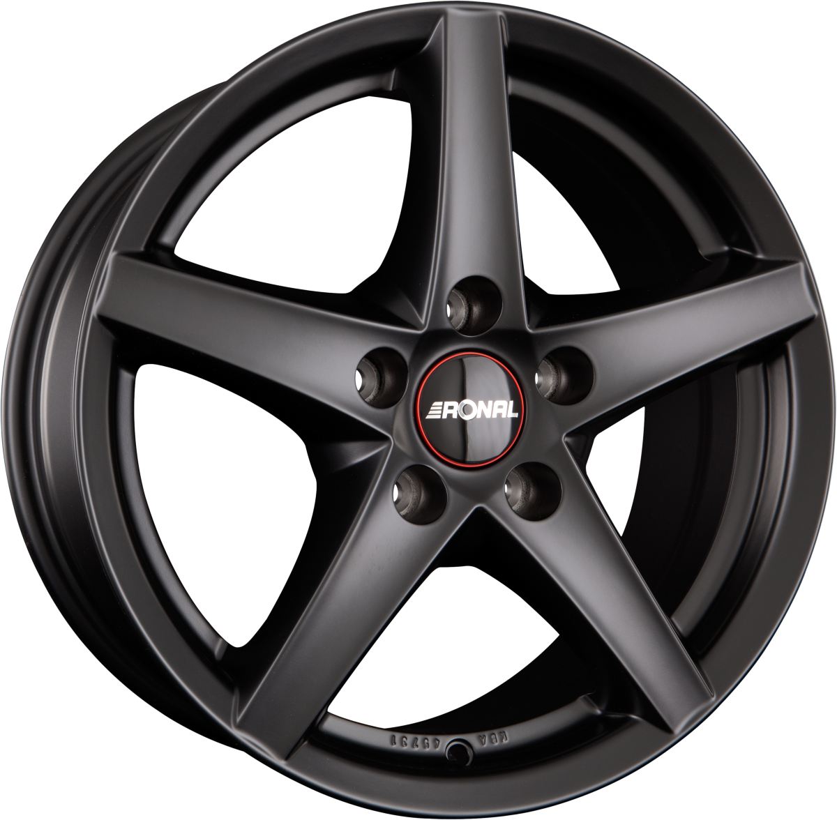 Ronal R41 Mattschwarz Alufelge 8x17 Zoll ET48 LK 5x114.3 ML76 – Bild 2