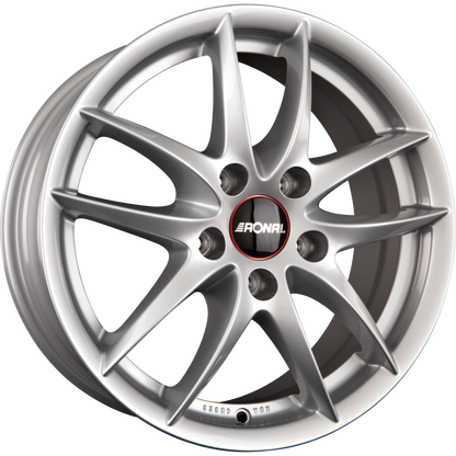 Ronal R46 Silber Alufelge 7x17 Zoll ET49 LK 5x108 ML76 – Bild 2