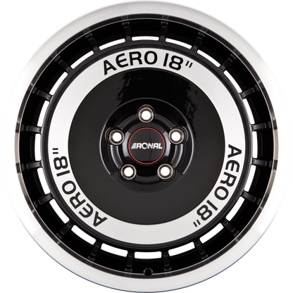 Ronal R50 Aero Schwarz Frontkopiert Alufelge 7.5x16 Zoll ET25 LK 4x108 ML65.1