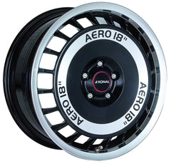Ronal R50 Aero Schwarz Frontkopiert Alufelge 8x18 Zoll ET35 LK 5x110 ML65.1