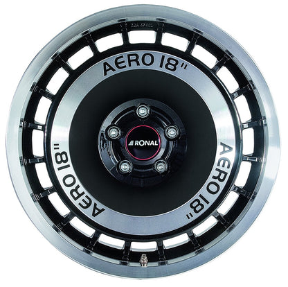 Ronal R50 Aero schwarz-frontkopiert Alufelge 8x18 Zoll ET35 LK 5x110 ML65.1 – Bild 2