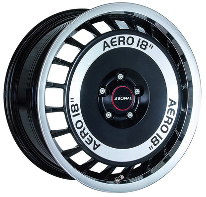 Ronal R50 Aero schwarz-frontkopiert Alufelge 8x18 Zoll ET33 LK 5x108 ML76