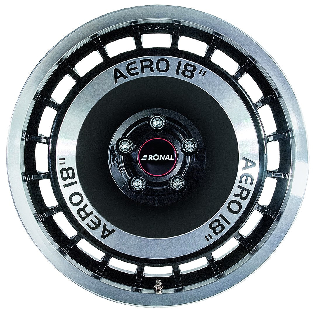 Ronal R50 Aero schwarz-frontkopiert Alufelge 8x18 Zoll ET33 LK 5x108 ML76 – Bild 2