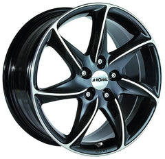 Ronal R51 jetblack-frontkopiert Alufelge 7x16 Zoll ET38 LK 5x100 ML68