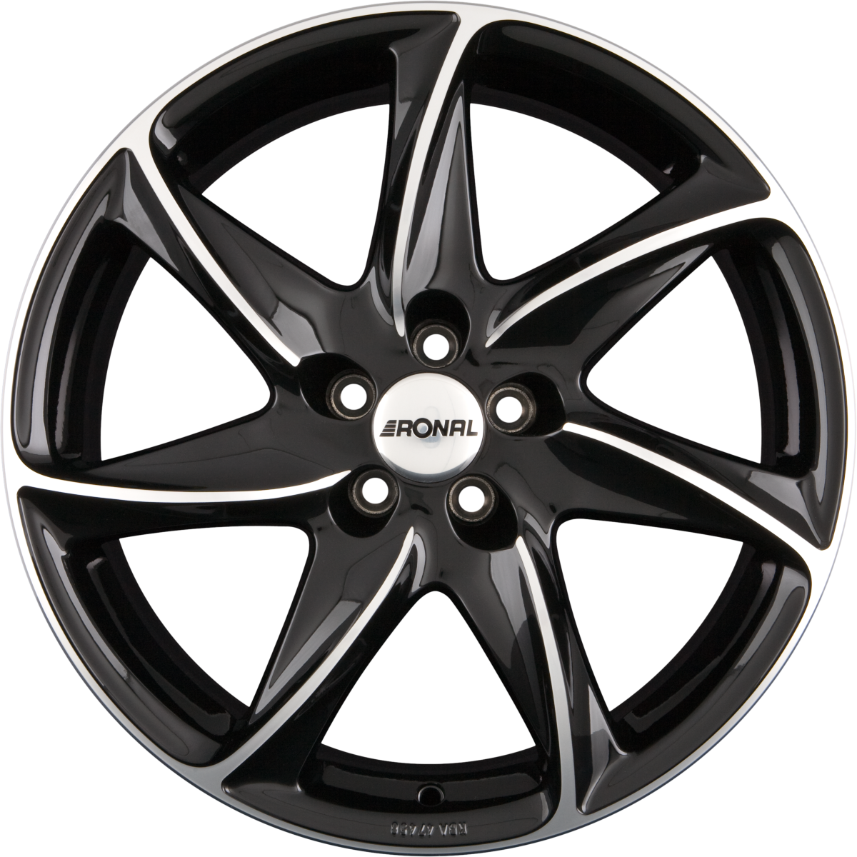 Ronal R51 Jetblack Frontkopiert Alufelge 7x16 Zoll ET35 LK 5x110 ML65.1