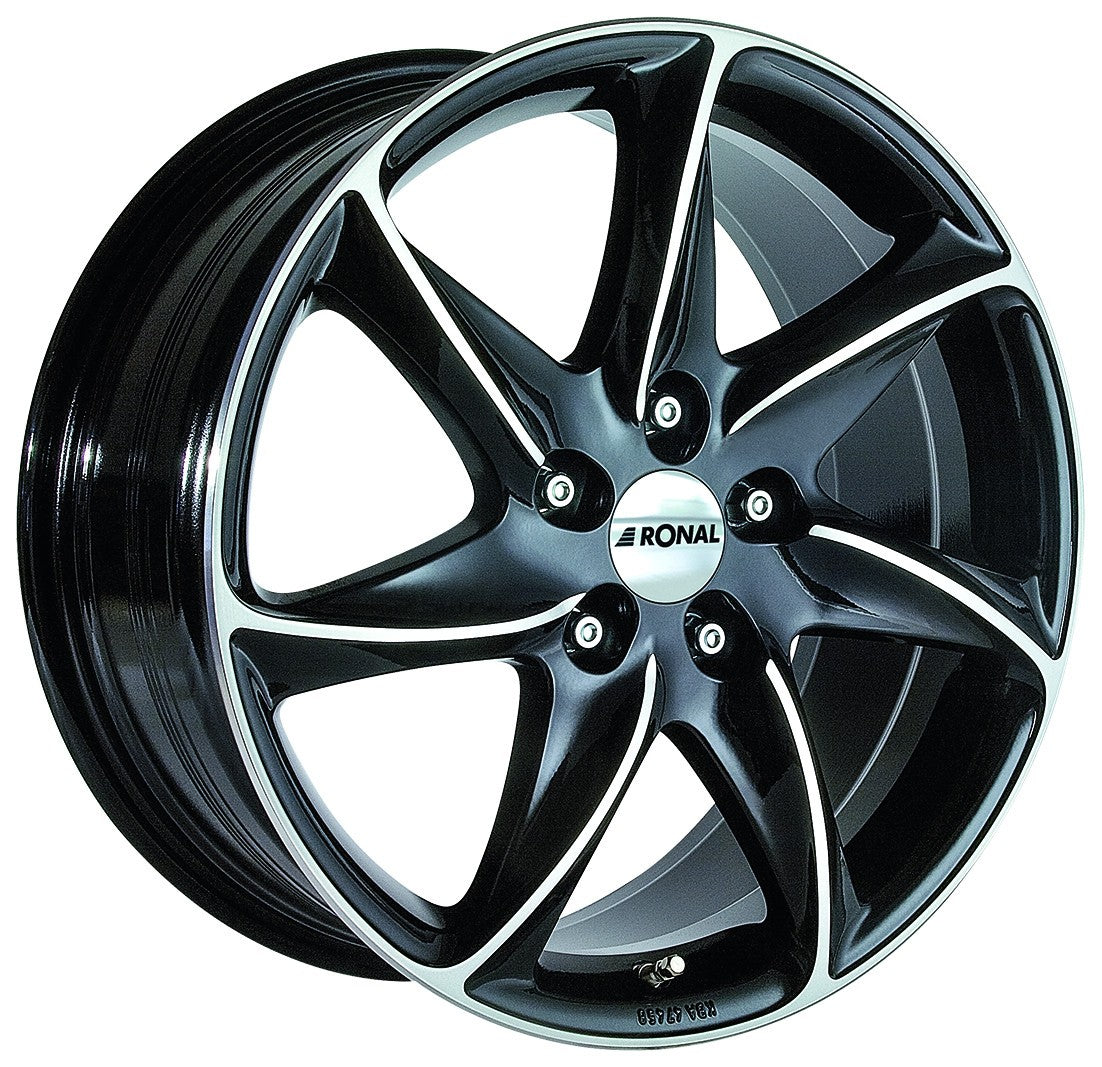 Ronal R51 jetblack-frontkopiert Alufelge 8x18 Zoll ET30 LK 5x120 ML82