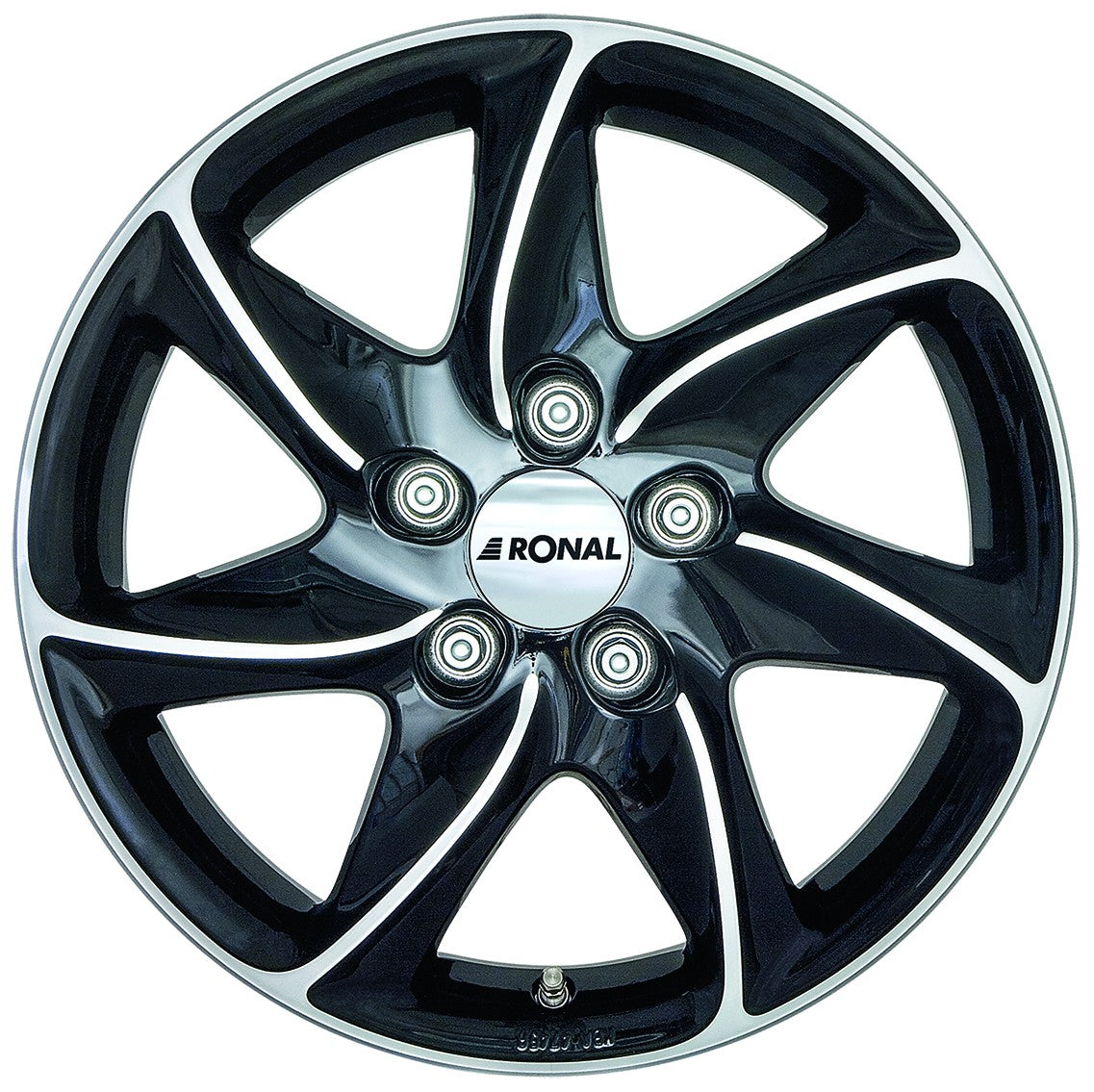 Ronal R51 jetblack-frontkopiert Alufelge 8x18 Zoll ET30 LK 5x120 ML82 – Bild 2
