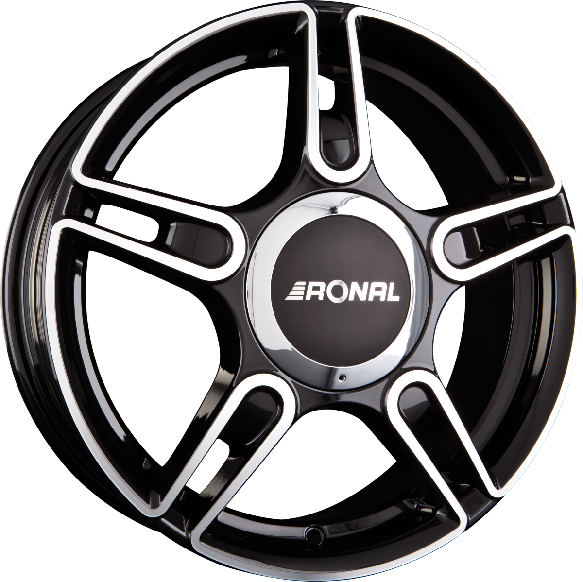 Ronal R52 TREND - Schwarz Glanzpoliert Alufelge 5.5x15 Zoll ET32 LK 4x98 ML68 – Bild 2