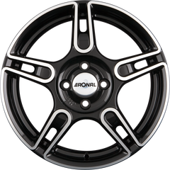 Ronal R52 TREND - Schwarz Glanzpoliert Alufelge 5.5x15 Zoll ET25 LK 4x108 ML76