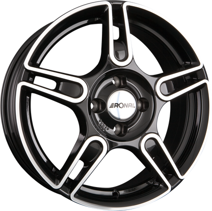 Ronal R52 TREND - Schwarz Glanzpoliert Alufelge 5.5x15 Zoll ET25 LK 4x108 ML76 – Bild 2