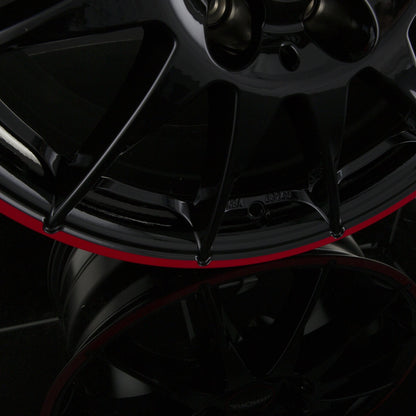 Ronal R54 MCR Jetblack-Red Rim Alufelge 6.5x15 Zoll ET45 LK 5x112 ML76 – Bild 3