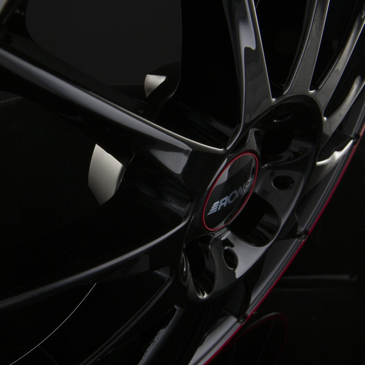 Ronal R54 MCR Jetblack-Red Rim Alufelge 6.5x15 Zoll ET45 LK 5x112 ML76 – Bild 5
