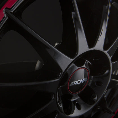 Ronal R54 MCR Jetblack-Red Rim Alufelge 6.5x15 Zoll ET45 LK 5x114.3 ML82 – Bild 4