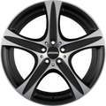 Ronal R55 SUV Mattschwarz-Frontkopiert Alufelge 9.5x20 Zoll ET55 LK 5x112 ML66.6