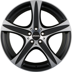 Ronal R55 SUV Mattschwarz-Frontkopiert Alufelge 9.5x20 Zoll ET42 LK 5x120 ML82