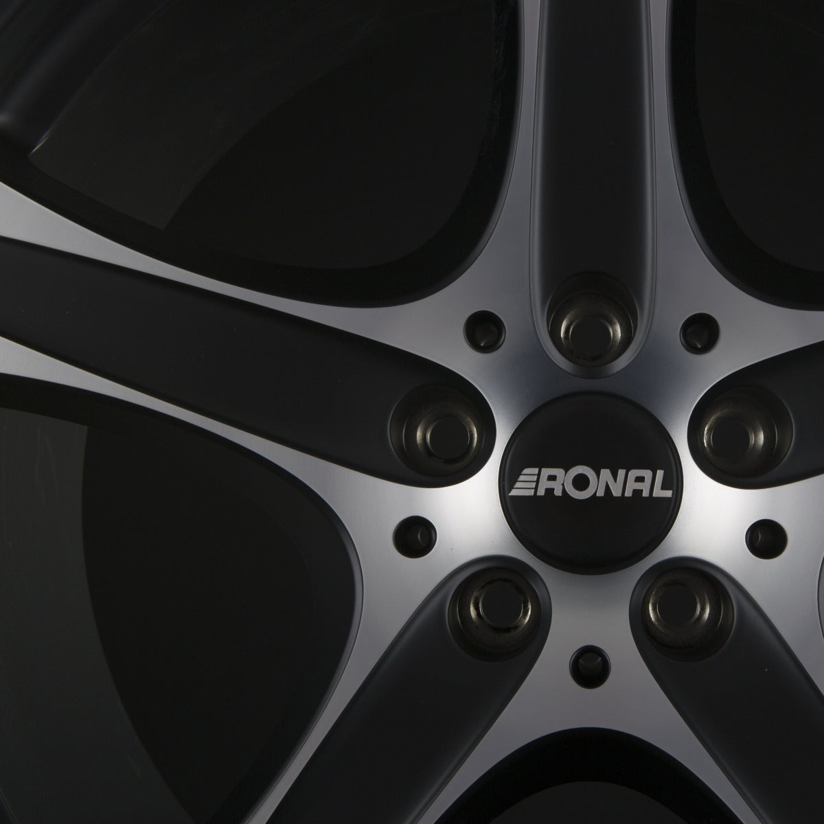 Ronal R55 SUV Mattschwarz-Frontkopiert Alufelge 8.5x18 Zoll ET55 LK 5x112 ML66.6 – Bild 3