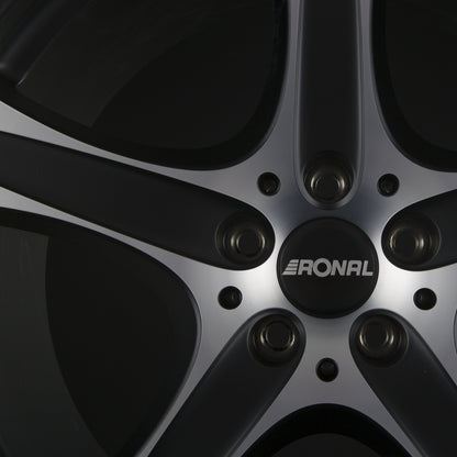 Ronal R55 SUV Mattschwarz-Frontkopiert Alufelge 8.5x18 Zoll ET55 LK 5x112 ML66.6 – Bild 3