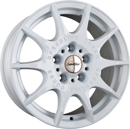 Speedline Corse SL2 Marmora Rallye-Weiss Alufelge 7x16 Zoll ET25 LK 4x108 ML76 – Bild 2