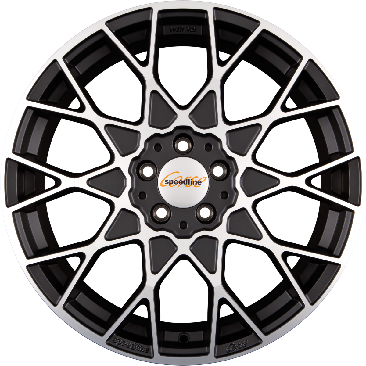 Speedline Corse SL3 Cesare Mattschwarz-Frontkopiert Alufelge 8x19 Zoll ET32 LK 5x120 ML82